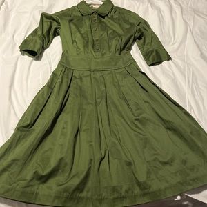 Lili’s Closet Ihrin Shirtdress Anthropologie size 0 retro vintage style dress.